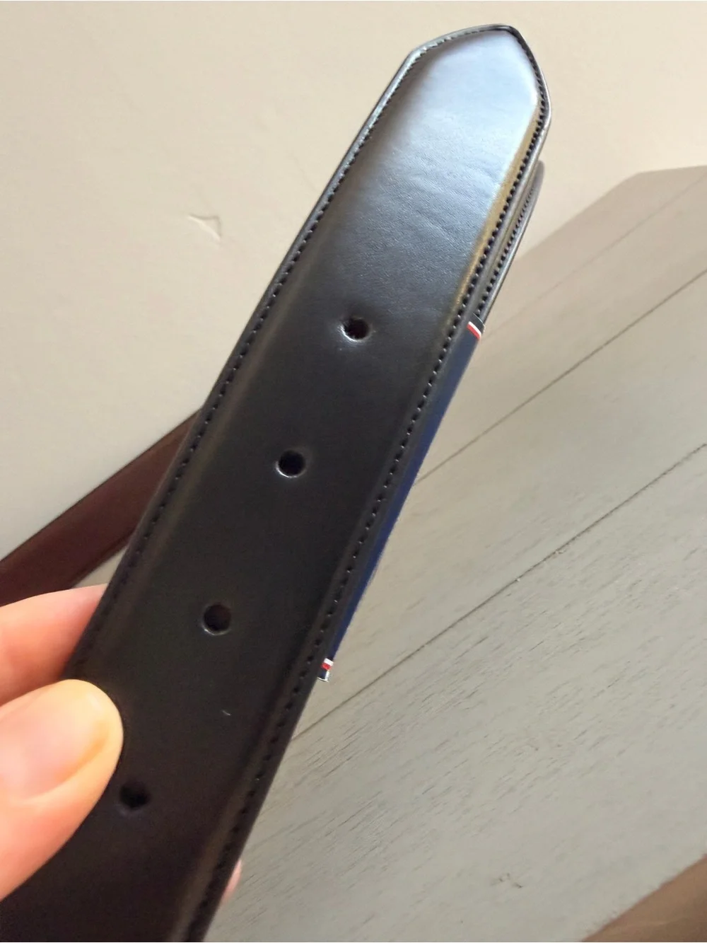 Tommy Hilfiger reversible leather